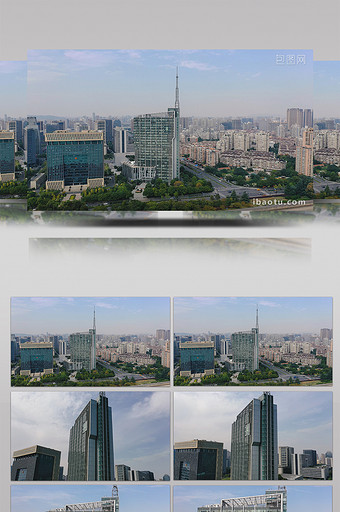 杭州文化广播电视集团广电中心航拍视频图片