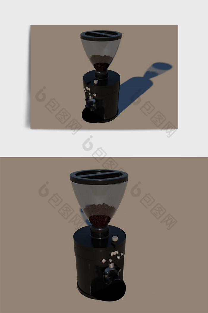 简约风小型咖啡机c4d产品模型图片图片