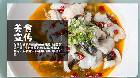 美食展示宣传图文介绍PR模板