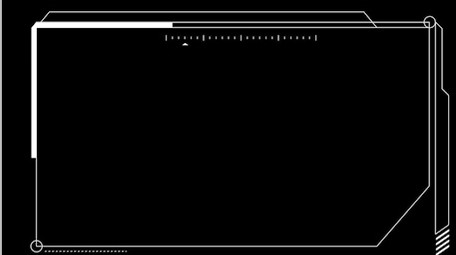 科技白色商务相框带通道特效元素