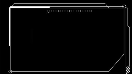 科技白色商务相框带通道特效元素