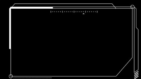 科技白色商务相框带通道特效元素