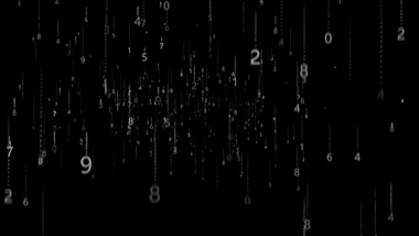 震撼数字雨带通道特效元素