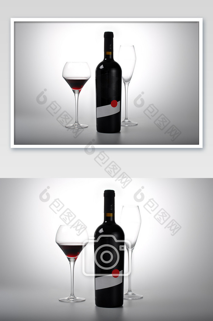 红葡萄酒杯花瓣倒酒正面图片图片