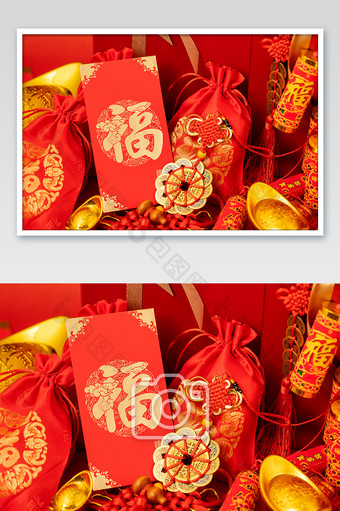 新年春节新春红包喜庆背景图片