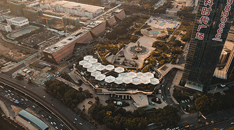 4K深圳城市日转夜万科里龙城广场赛博朋克