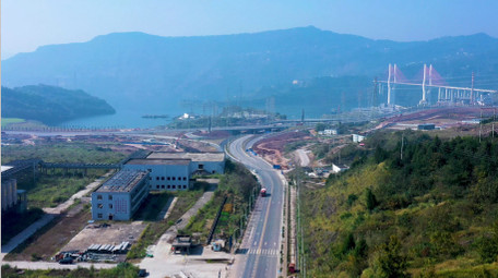 4K航拍高速公路车流互通实拍视频