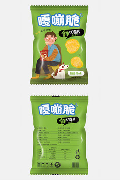 暖色调食品包装袋薯片包装包装图片