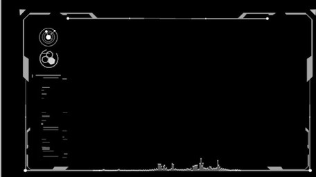科技商务大气图文框带通道特效元素