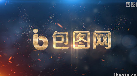 炫酷火焰粒子片头logo演绎ae模板