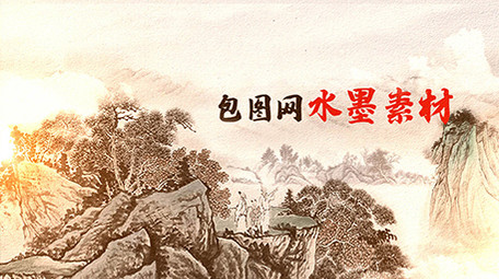 水墨建筑图文展示片头AE模板