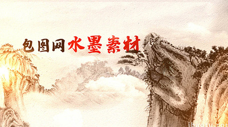 水墨建筑图文展示片头AE模板