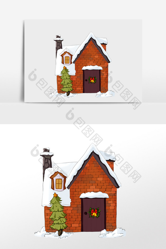圣诞雪屋房子房屋图片图片