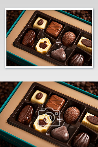 巧克力礼盒巧克力实拍摄影图