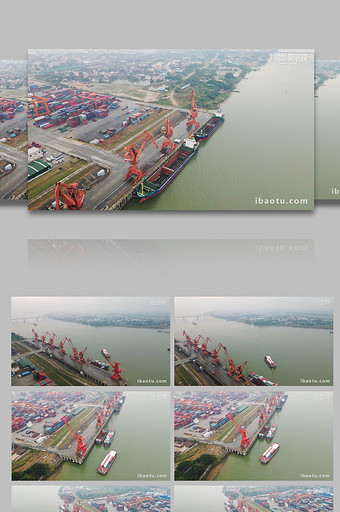 货柜码头海上运输贸易图片