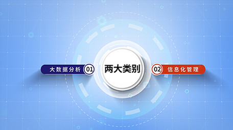 简约商务图形彩色分类AE模板