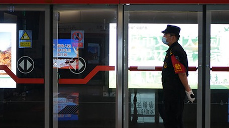 石家庄城市地铁交通实拍镜头