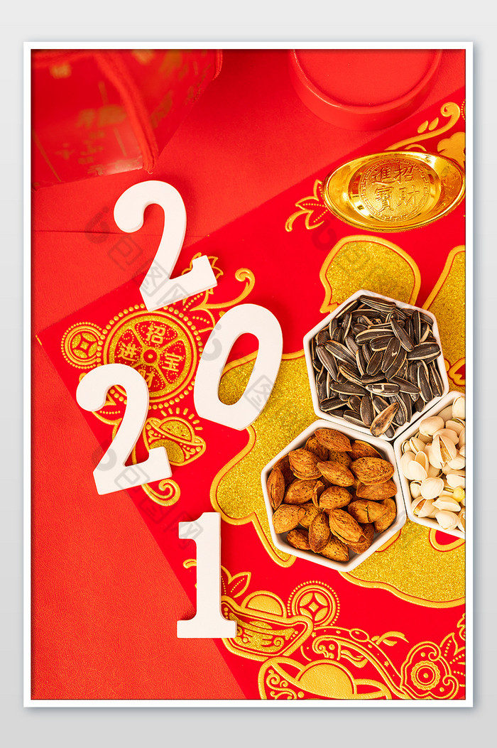 新年春节2021年喜庆摄影图