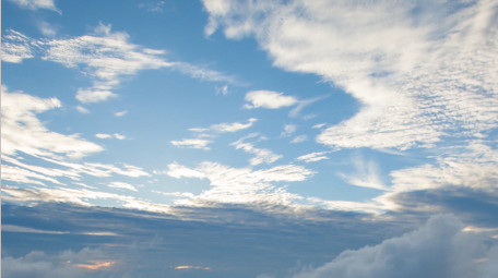 实拍天空延时日出蓝天白云飘动动态视频素材