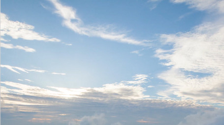 实拍天空延时日出蓝天白云飘动动态视频素材