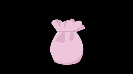 简约扁平画风古代饰品类荷包MG动画