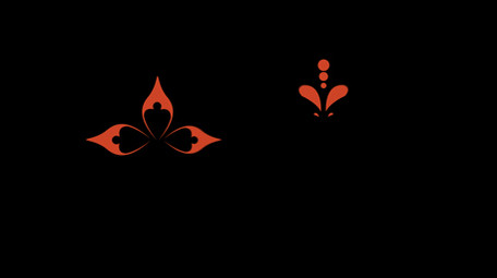 简约扁平画风古代饰品类花钿MG动画