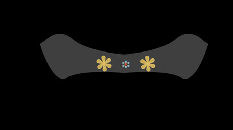 简约扁平画风古代饰品类抹额MG动画