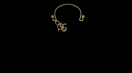 简约扁平画风古代饰品类璎珞MG动画