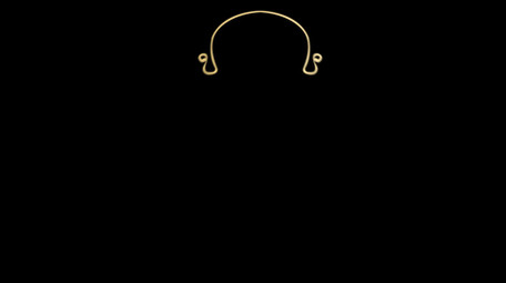 简约扁平画风古代饰品类璎珞MG动画