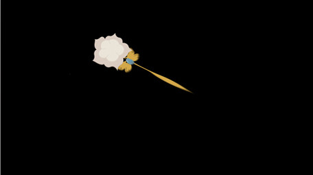 简约扁平画风古代饰品类簪MG动画