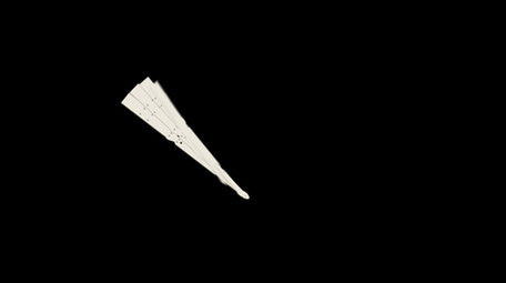 简约扁平画风古代饰品类折扇MG动画