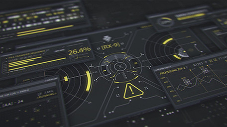 精美科技互联网HUD元素AE模板