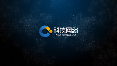 大气科技粒子汇聚LOGO片头AE模板