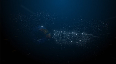 大气科技粒子汇聚LOGO片头AE模板