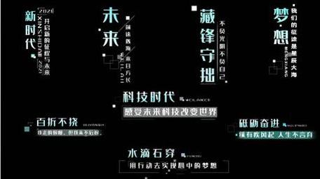 现代简约科技风字幕条AE模板