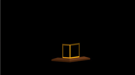 简约扁平画风中国风古风类方形河灯MG动画