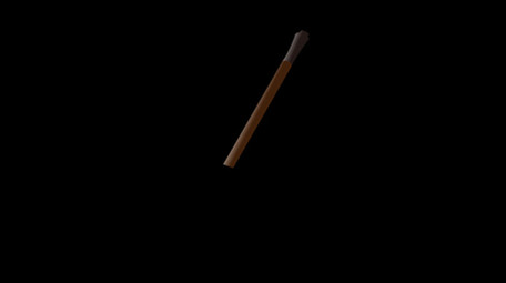 简约扁平画风古风类文具毛笔MG动画