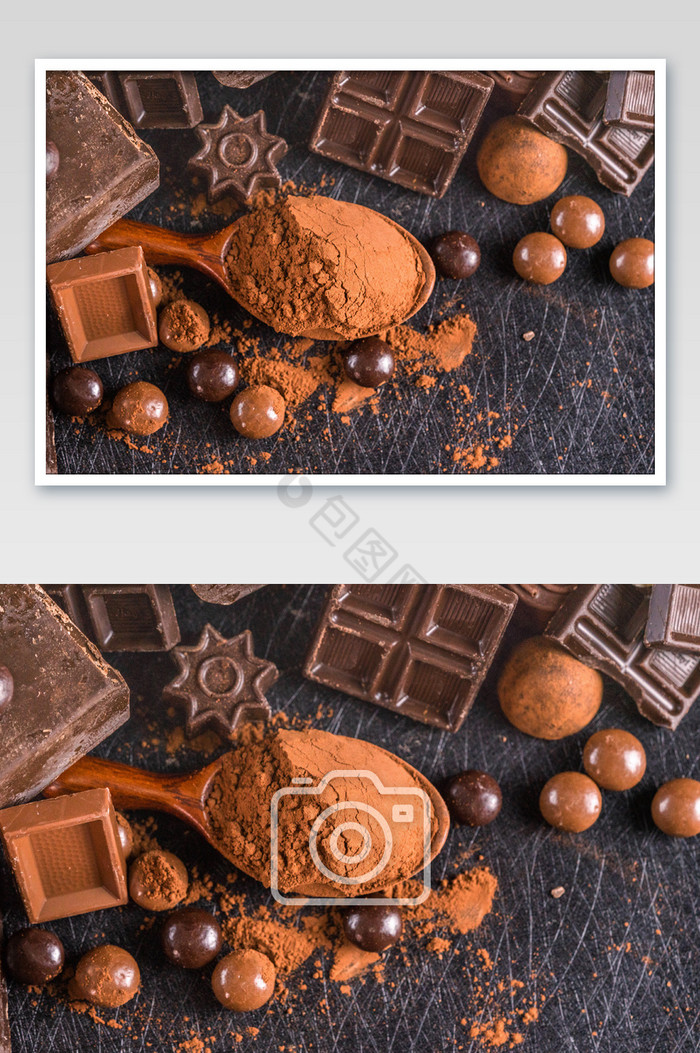 巧克力巧克力粉摄影图图片图片