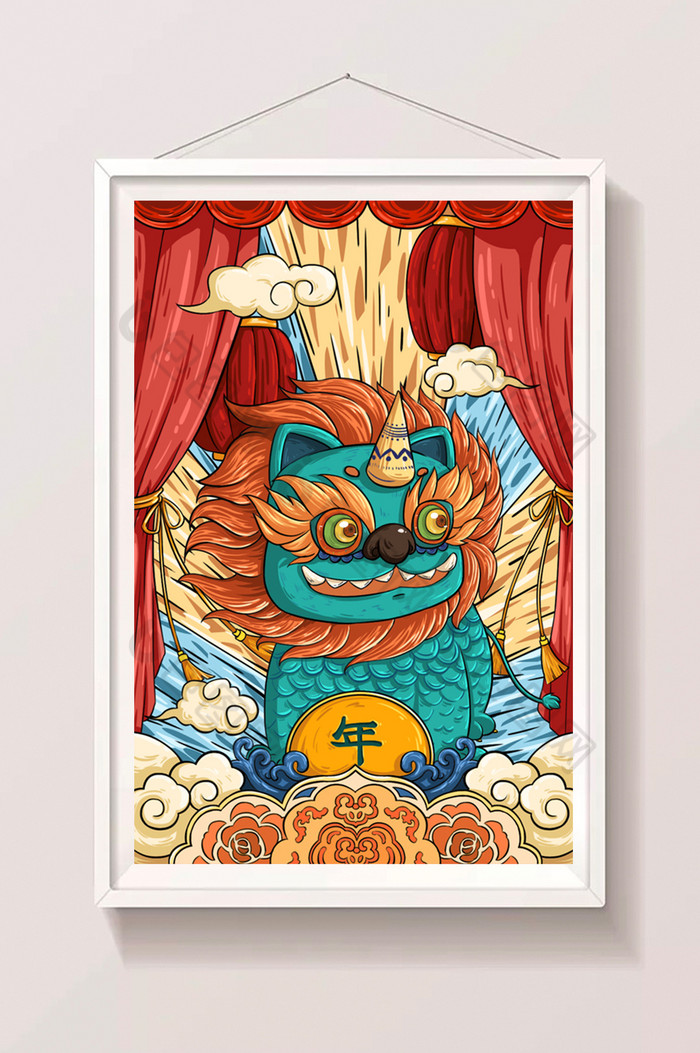 新年插画图片