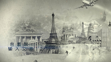 水墨电影片头风格通用展示pr模板