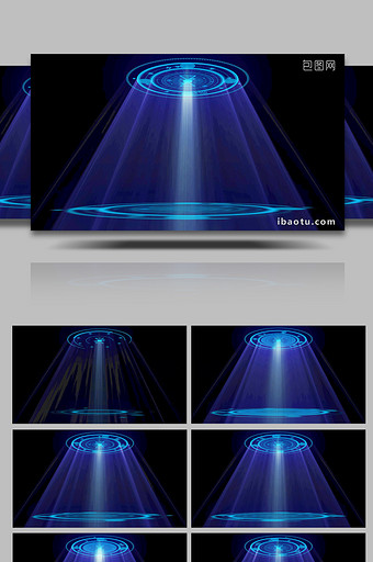 透明背景科技光线带通道特效元素图片