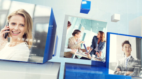 简洁干净科技企业商务宣传图文AE模板