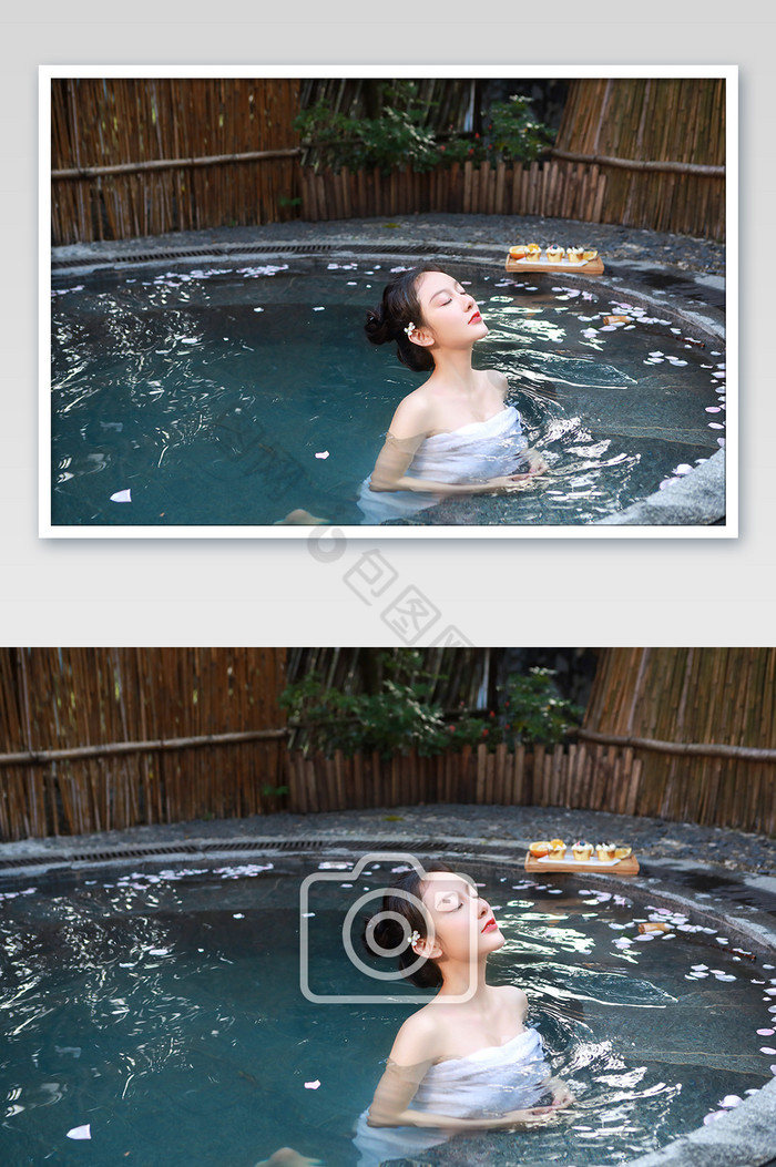 健康水疗健康保健热水池浴图片