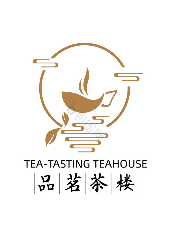 茶楼茶叶店logo