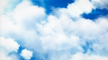 清新简洁天空LOGO演绎片头AE模板