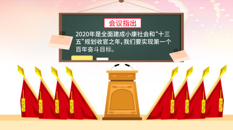 小康社会党政MG动画AE模板