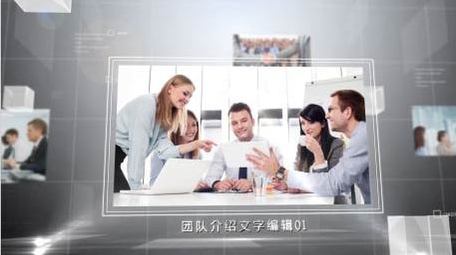 简约三维空间企业商务图文包装AE模板