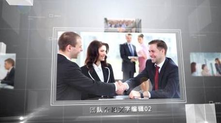 简约三维空间企业商务图文包装AE模板