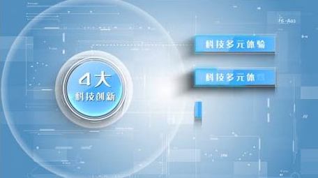 简约科技企业板块架构介绍AE模板