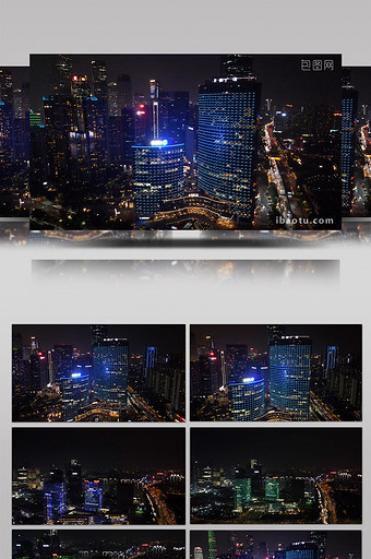 航怕广州城市高楼夜景图片